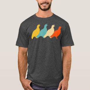 T-shirt Partridge Vintage Retro Bird Quail Grouse Lover
