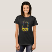 T-shirt Party Animal Disco Dancing Chat Mème (Devant entier)