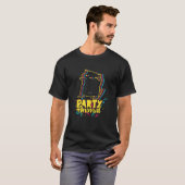 T-shirt Party Animal Disco Dancing Chat Mème (Devant entier)