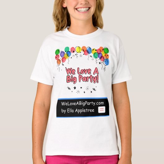 T-shirt party pour enfants et tous âges (Devant)