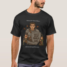 T-shirt "Party's Meat Shield" amusant RPG Tank