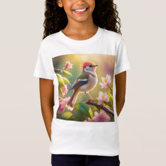 T-Shirt Paruline à tête rouge et poitrine tamponnée, oisea