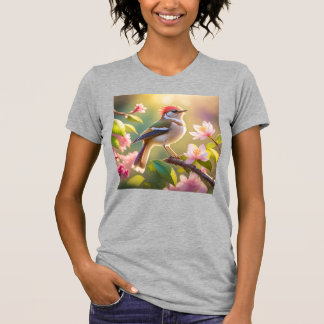 T-shirt Paruline à tête rouge et poitrine tamponnée, oisea