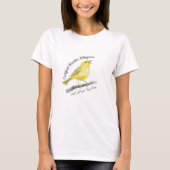 T-shirt Paruline Certifiée Whisperer Drôle Cadeau Oiseau D (Devant)