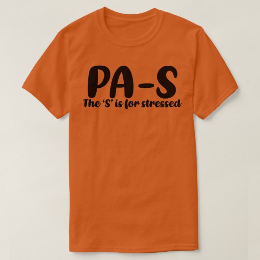 T-shirt PAS a souligné Médecin Assistant étudiant 3 (Design devant)