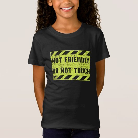 T-Shirt Pas Amical Ne Pas Toucher (Devant)
