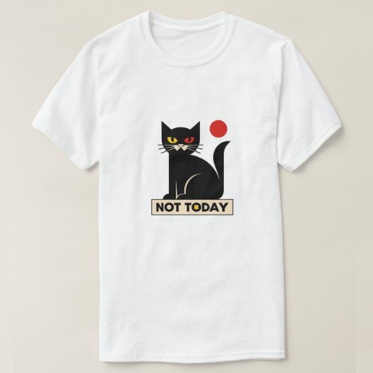 T-SHIRT PAS AUJOURD'HUI (Design devant)