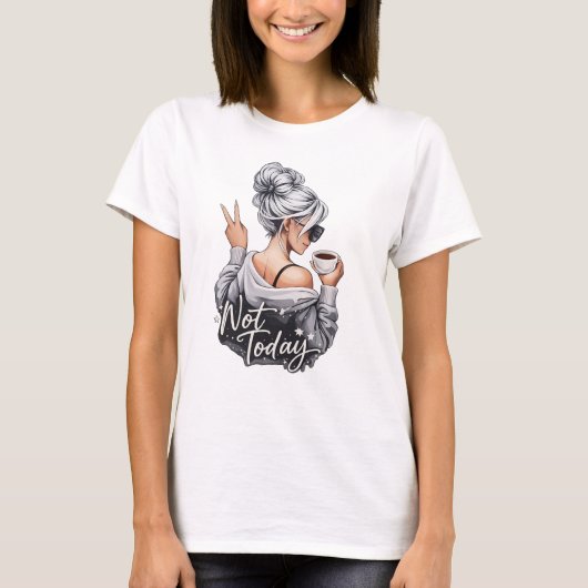 T-shirt pas aujourd'hui (Devant)