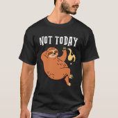 T-shirt Pas Aujourd'Hui Conception Avec Une Fente Reposant (Devant)