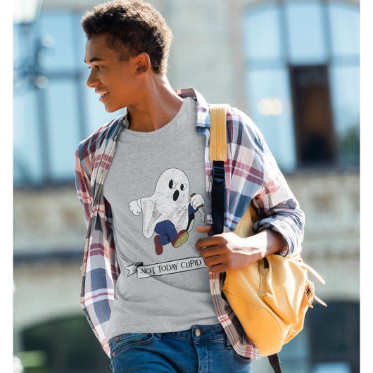 T-shirt Pas aujourd'hui mou, la Saint Valentin - Fantôme d