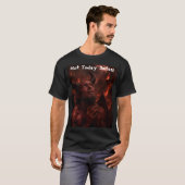 T-shirt Pas aujourd'hui Satan ! (Devant entier)