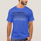 T-shirt Pas besoin de rester comme ça (Devant)