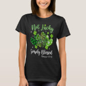 T-shirt Pas chanceux Simplement béni St Patrick's Day Iris (Devant)