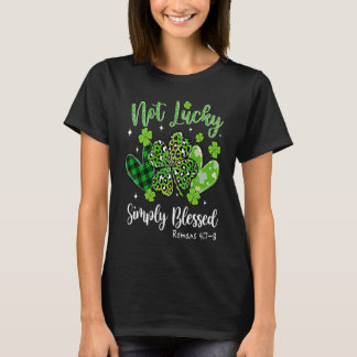 T-shirt Pas chanceux Simplement béni St Patrick's Day Iris
