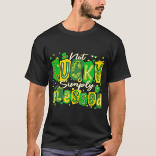 T-shirt Pas chanceux simplement bénis Shamrocks chrétiens