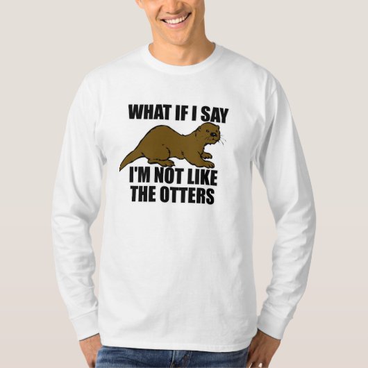 T-shirt Pas comme les loutres (Devant)