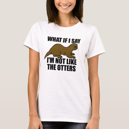 T-shirt Pas comme les loutres (Devant)