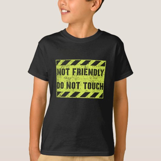 T-shirt Pas convivial Ne Touchez pas (Devant)