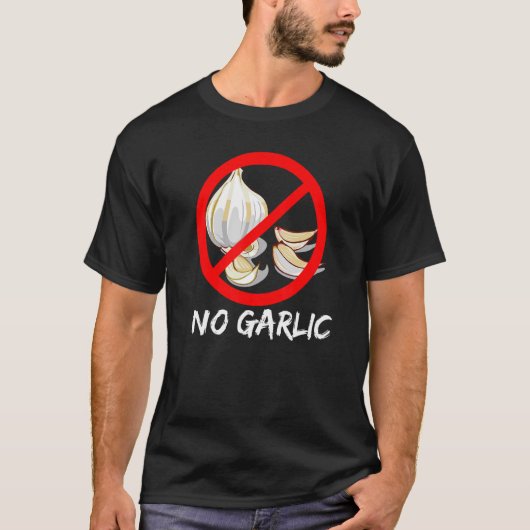 T-shirt Pas d'ail Garlic Cloves Bulb Traversé Red Circ (Devant)