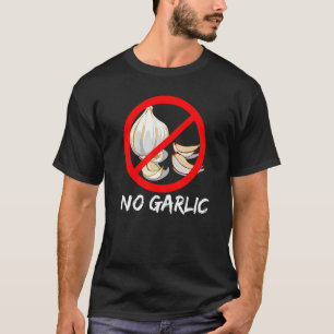 T-shirt Pas d'ail Garlic Cloves Bulb Traversé Red Circ