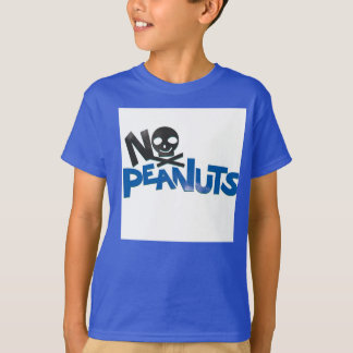 T-shirt Pas d'arachides Bleu Baseball T