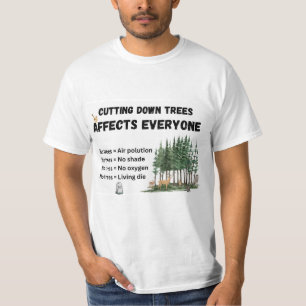 T-shirt Pas d'arbres = Pas d'oxygène