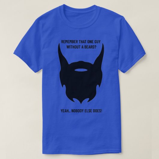 T-shirt Pas de barbe pas impressionnée (Design devant)