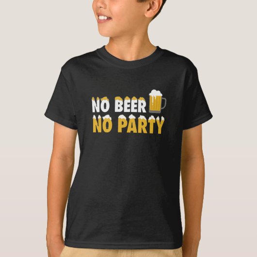 T-shirt Pas de bière Pas de fête (Devant)