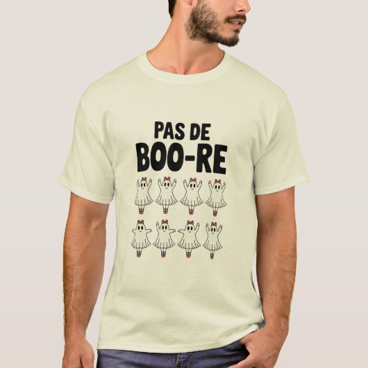 T-shirt Pas de Boo-re Ballerina Ghost Halloween Éffrayant (Devant)