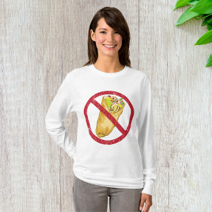 T-shirt Pas de burritos autorisés Signer Interdiction alim