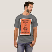 T-shirt Pas de café nécessaire - juste du code et des conv (Devant entier)