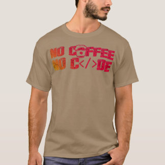 T-shirt Pas de café Pas de code