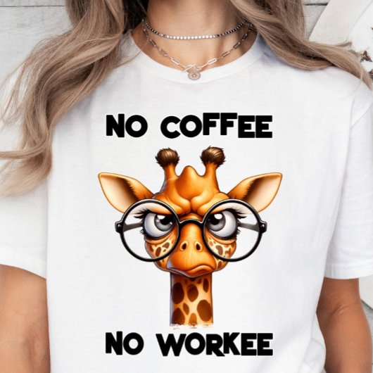 T-shirt Pas De Café, Pas D'Ouvrier, Drôle Cadeau Amateur D