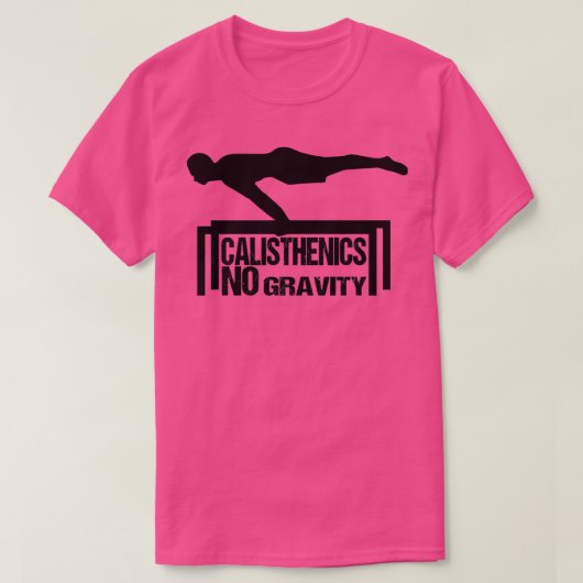 T-shirt Pas de calisthène de gravité (Design devant)