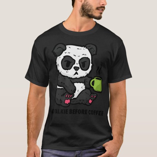 T-shirt Pas de chat Talkie j'adore le café (Devant)