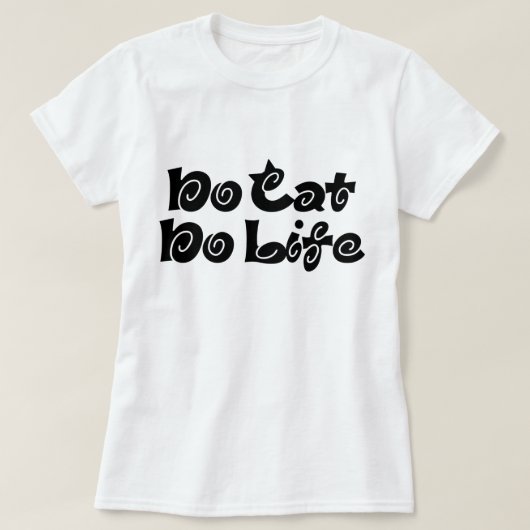 T-shirt Pas de chats, pas de vie (Design devant)