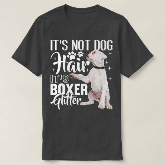 T-shirt Pas de Cheveux de chien sa Parties scintillant Box (Design devant)