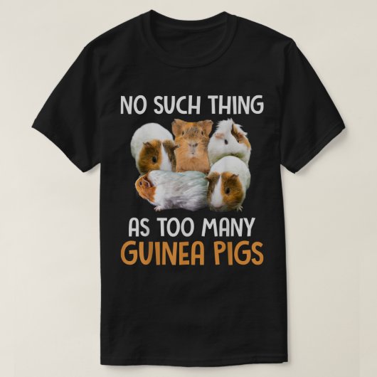 T-shirt Pas De Choses Comme Beaucoup De Cochons De Guinée (Design devant)