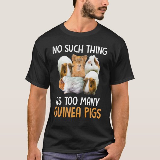 T-shirt Pas De Choses Comme Beaucoup De Cochons De Guinée (Devant)