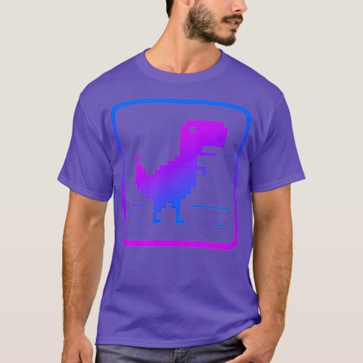 T-shirt Pas de conception graphique Dinosaure Internet (Devant)