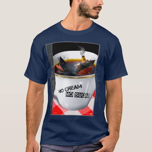T-shirt Pas de crème Pas de sucre (Devant)