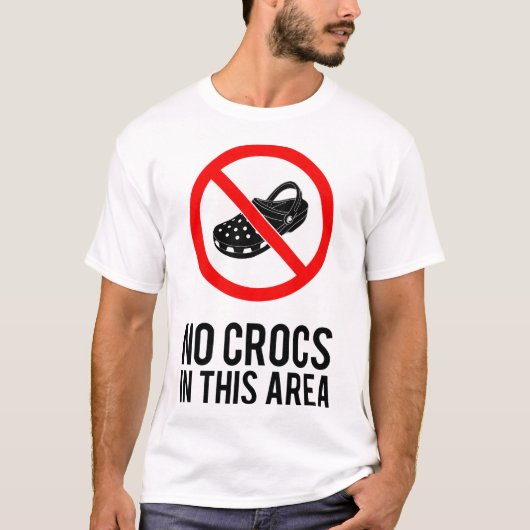 T-shirt Pas de crocs (Devant)