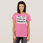 T-shirt Pas de débat. (Gris) (Devant entier)