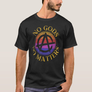 T-shirt Pas de dieux Pas de maître anti-religion Agnostiqu