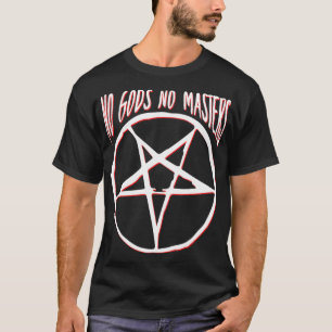 T-shirt Pas de dieux Pas de maîtres Pentacle Pentagram Ath