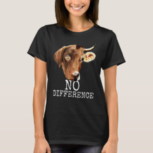 T-shirt Pas de différence Pro Vegan Vegetarian Animal Vegg