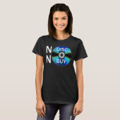 T-shirt Pas de disque, pas d'achat (Devant entier)