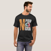 T-shirt Pas De Douleur, Pas De Donut, Pas De Gain (Devant entier)