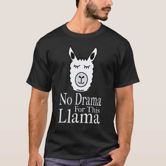 T-shirt Pas de drame pour ce lama (Devant)