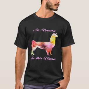 T-shirt Pas de drame pour ce lama Mignon Coloré